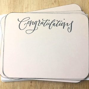 jeu de cartes de correspondance d'inspiration vintage, cartes de correspondance/enveloppes plates, jeu de papeterie de félicitations, carte de félicitations