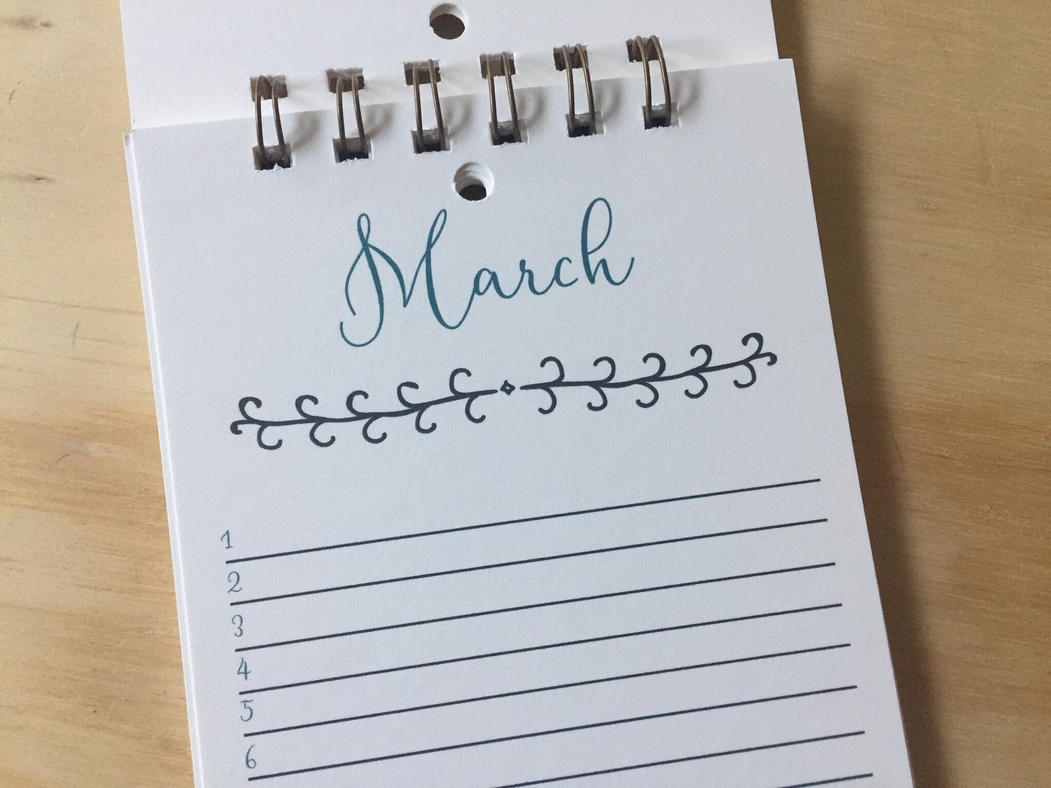 Vintage-inspired Perpetual Calendar. Birthday/anniversary Calendar ...