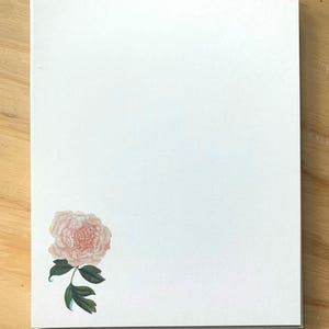 jeu de cartes de correspondance pivoine vintage, cartes de correspondance plates et enveloppes d'inspiration vintage, papeterie florale, fleurs, cadeau d'hôtesse