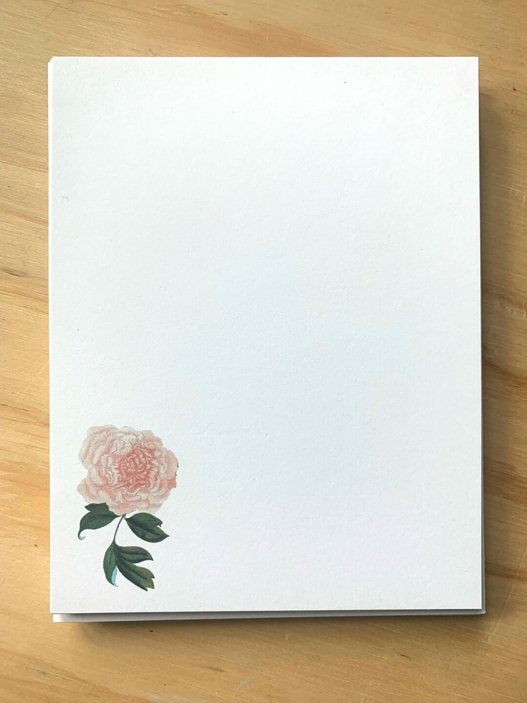 Vintage Peony Note Card Set, Floral Stationery - Etsy
