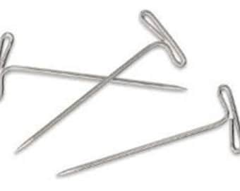 T Pins #28 -1 .75 inches and  #32-2 inches- 50 Pk - 800 Pk for Sewing and Slipcovers Sewing Pins Handmade Curtains DIY Quilting Supplies