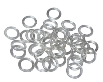 1000, Sew On Rings, UV Clear Plastic Rings,  Roman Shade Supplies,  Clear Shade Rings, Roman Shade Rings, Sew On Shade Rings, Shade Rings