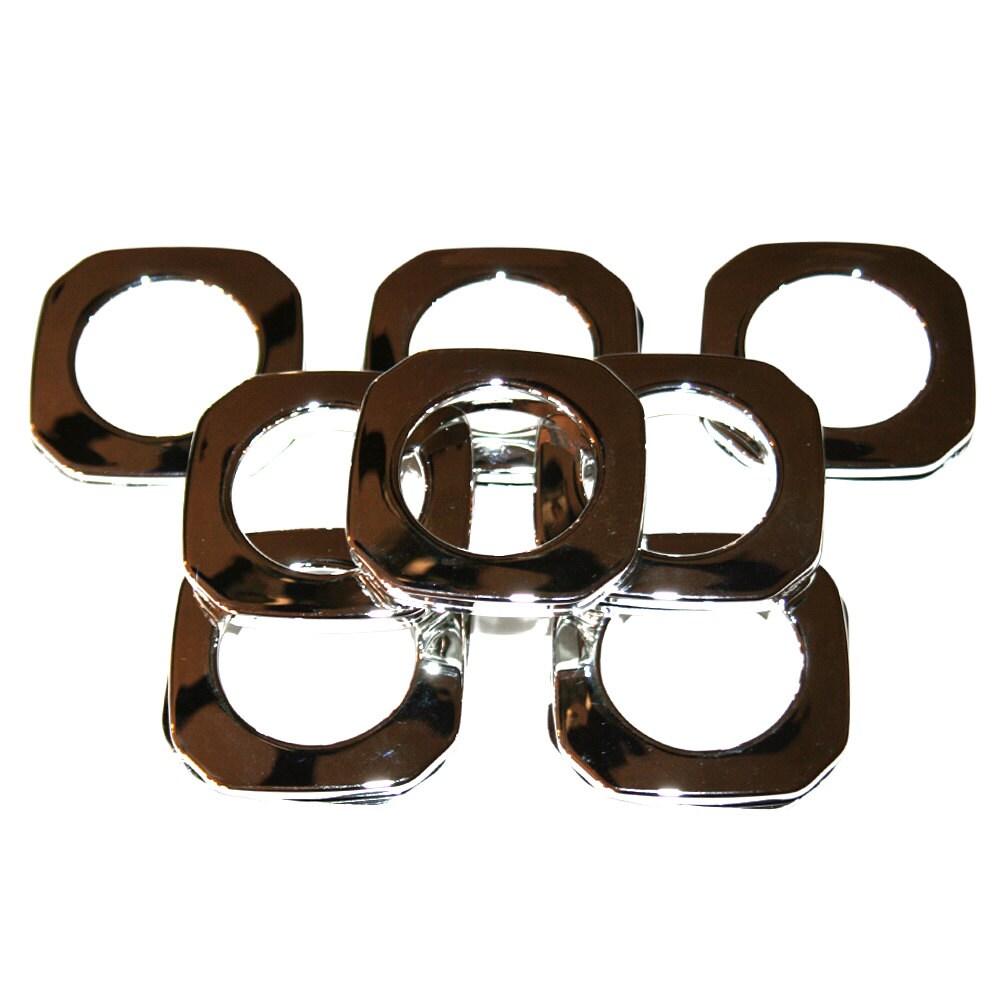 Chrome Square Plastic Curtain Grommets 8 1 3 8 10 Etsy