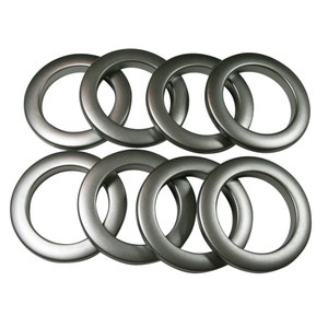 GP15-T Matte Nickel  #15 Plastic Curtain Grommets  1 7/8&quot; Inside Diameter 8 per pack  DIY Drapery Supplies Curtains Craft Grommet
