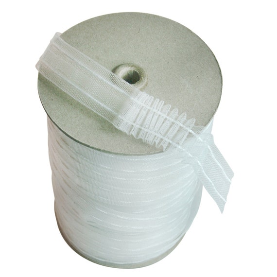 Translucent Mini Pleat Tape 72 Yds 1 Wide Drapery Tape Etsy
