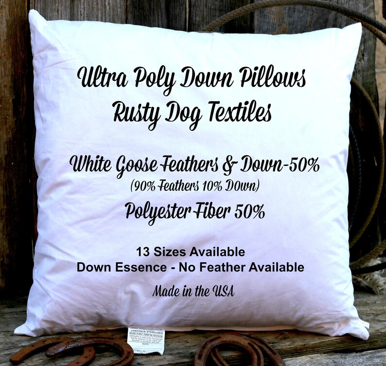 24 X 24 Ultra Poly Down Miracle Blend Of 10 90 Etsy