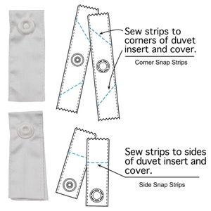 Duvet Cover Snap Strips Comforter Clips Donuts DIY Home Decor Bedding Craft Sewing Supplies