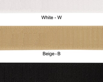Hook and Loop Tape, Sew On Loop Tape, Sew On Hook Tape, 25 Yard Roll,  1" Wide White , Hook and Loop Tapes,  White Sew On Hook Tape