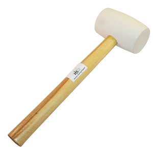 Rubber Mallet for Setting Fast Set Grommets  with Plastic Grommet Setter  Wood Handle Mallet Fast Set DIY Curtain