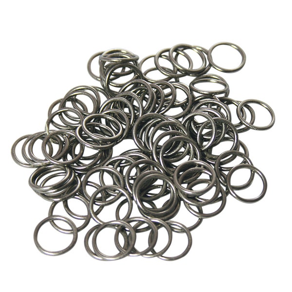 Nickel Plated  Sew On Rings 1000 Package  -  Roman Shade Supplies Handmade Nickel Shade Rings