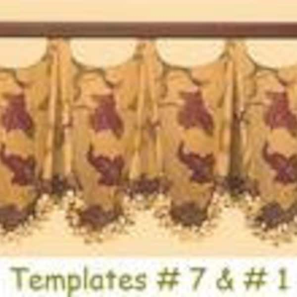 Scallop Valance Template #1  Pam Damour DIY Valance Sewing Templates To Design Curtain Valances - Window Treatments