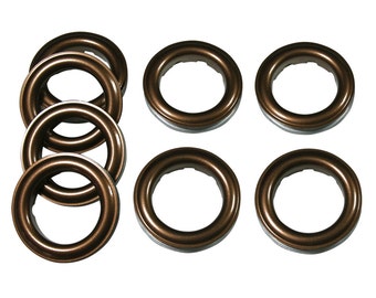 Antique Copper Fast Set Metal Curtain Grommets #12 -8 Pk GE12-R8 Sewing Supplies,  Grommet Supplies for Curtains  Craft Grommets