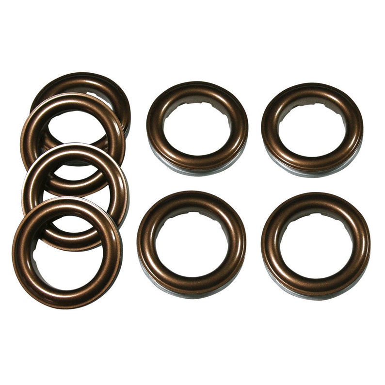 Antique Copper Fast Set Metal Curtain Grommets 12 8 Pk GE12-R8 Sewing Supplies, Grommet Supplies for Curtains Craft Grommets image 1