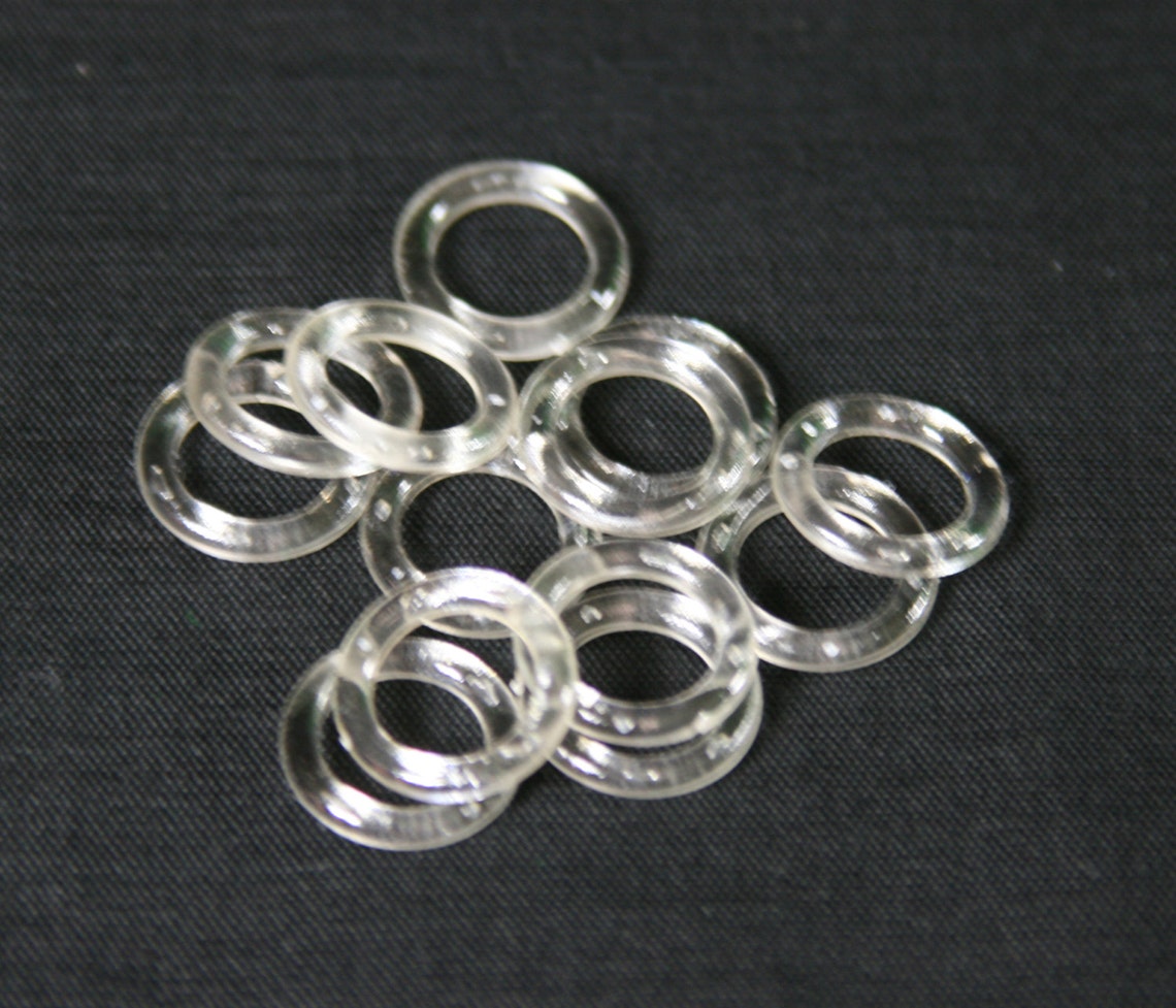 1000 Sew on Rings UV Clear Plastic Rings Roman Shade Etsy UK