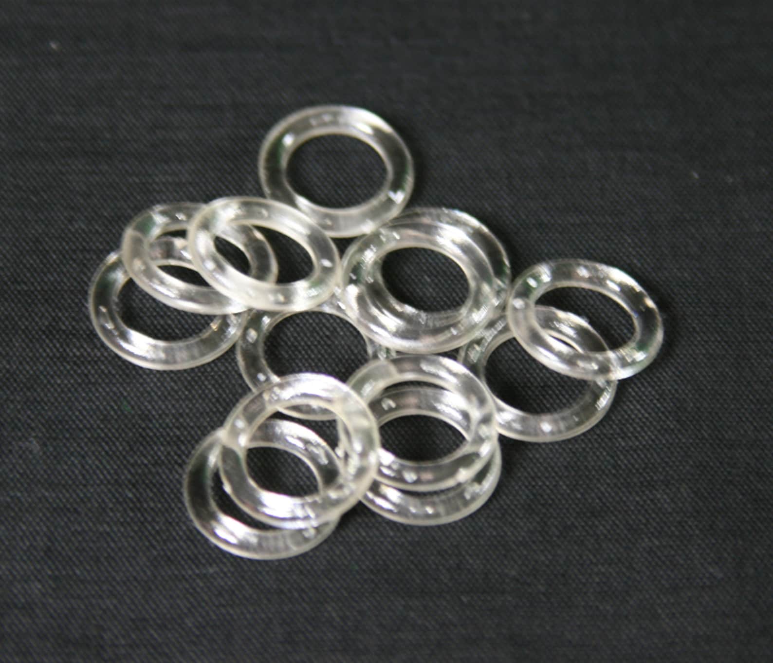 1000 Sew On Rings UV Clear Plastic Rings Roman Shade Etsy