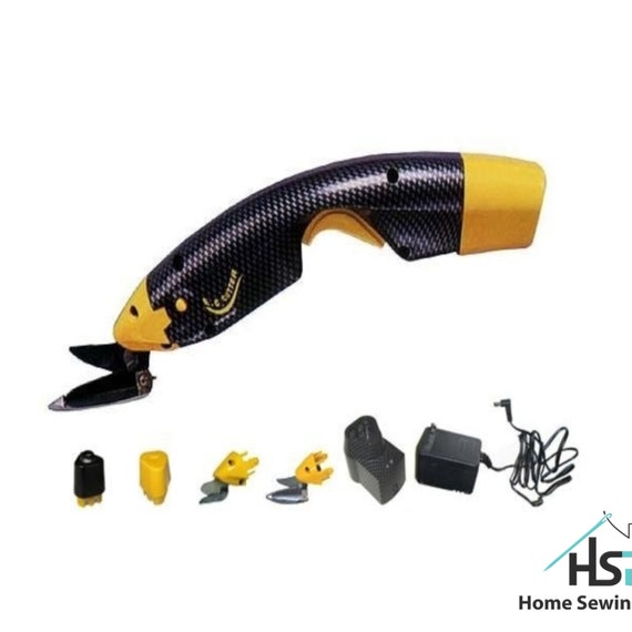 EC Cutter Kit Recharable Battery Cuts Stacks Of Fabric Electric Cutter Electric Scissors Cordless Scissors Battery Shears