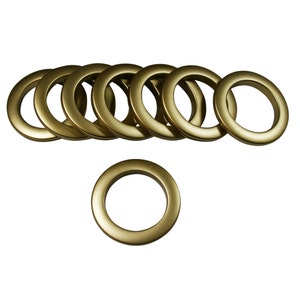 GP15-MB Matte Brass  #15 Plastic Curtain Grommets  1 7/8&quot; Inside Diameter 8 per pack  DIY Drapery Supplies Curtains Craft Grommet