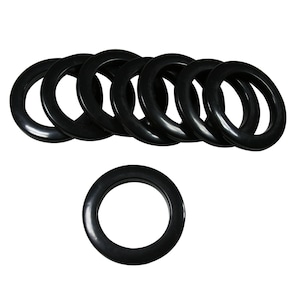 GP15-K Black  #15 Plastic Curtain Grommets  1 7/8&quot; Inside Diameter 8 per pack  DIY Drapery Supplies Curtains Craft Grommet