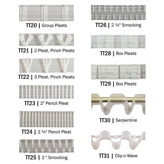 Pencil Pleat Curtain Heading Tape: 3' Pencil Pleat Curtain Heading Tape: 3'