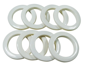 GP10-W White #10 Plastic Curtain Grommets  1 3/8&quot; Inside Diameter 8 per pack #10   DIY Drapery Supplies Curtains Craft Sewing Grommet