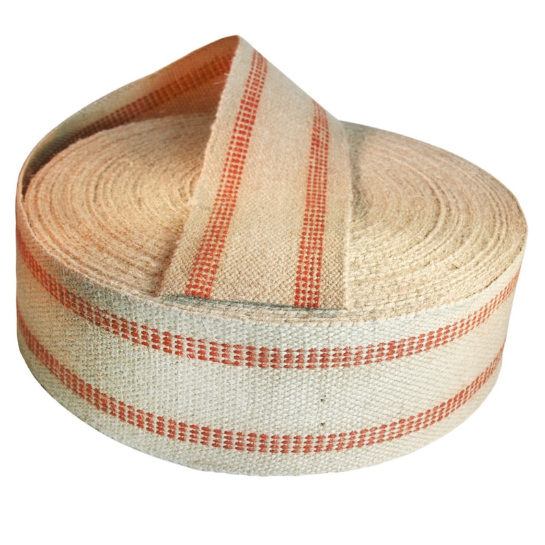 12 Yds Jute bing 3 1/2 Red/Orange 12 Yds Roll Etsy