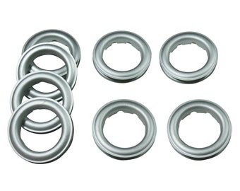 Frost Silver Fast Set Metal Curtain Grommets GE12-FS #12 8 Pack Sewing Supplies,  Grommet Supplies for Curtains  Craft Grommets