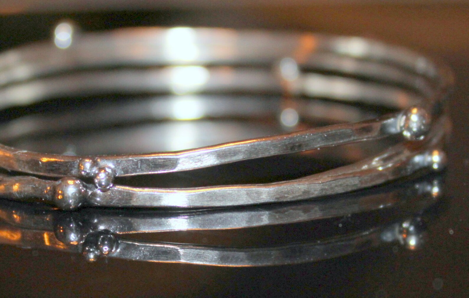 Sterling Silver Stacking Bangle Thick Silver Bangle Etsy