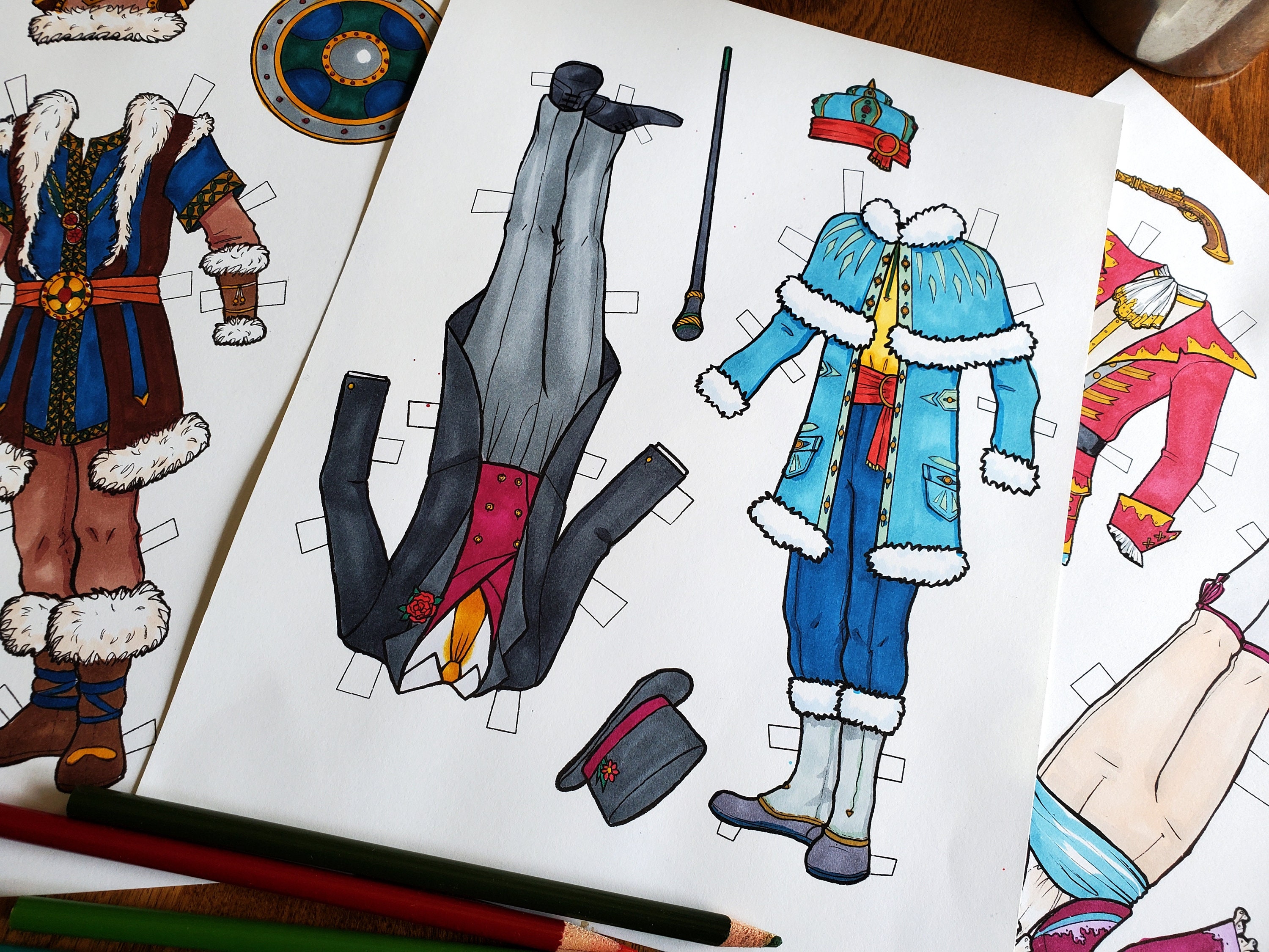 Coloring Paper Doll Prince