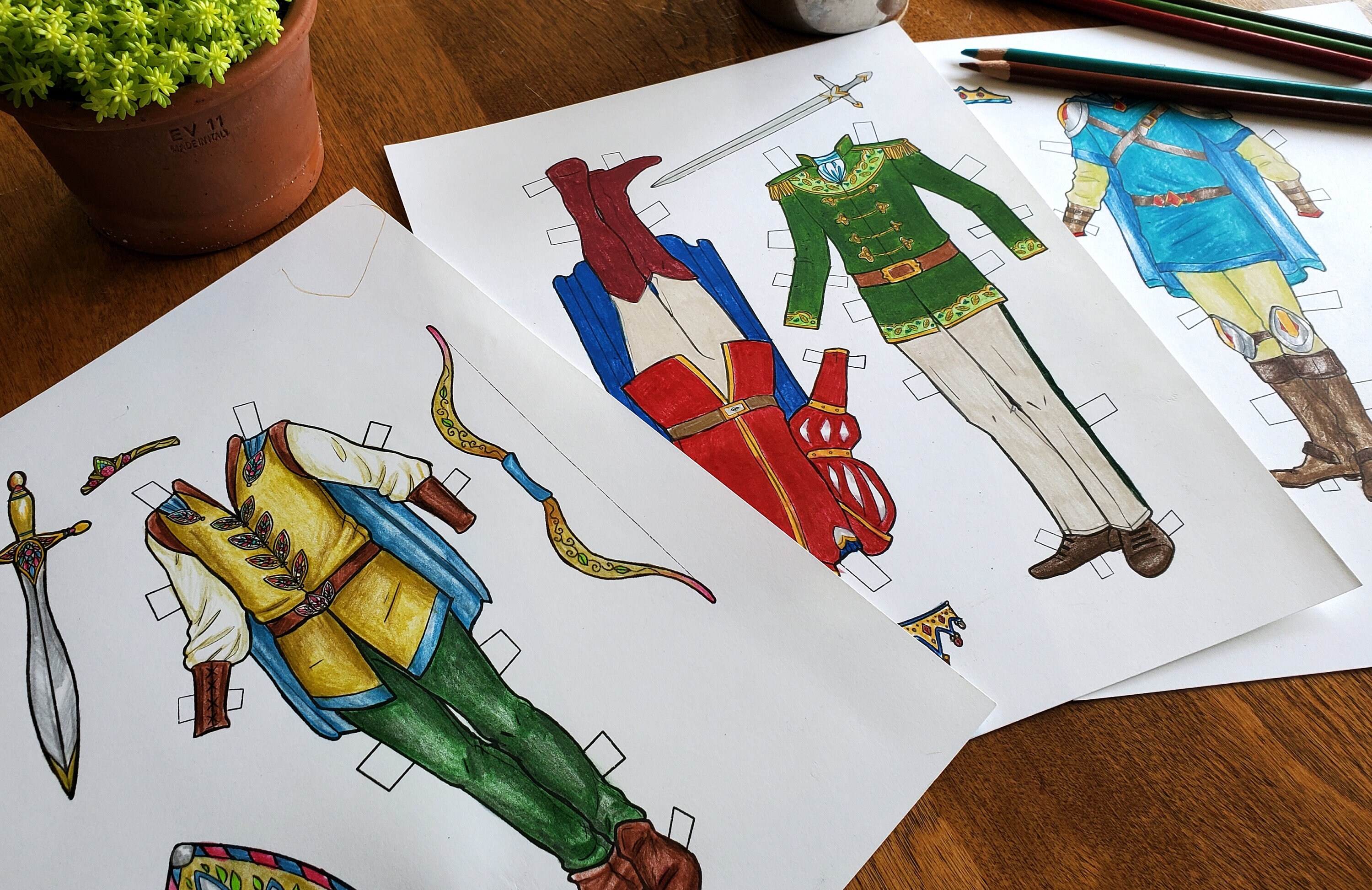 Coloring Paper Doll Prince