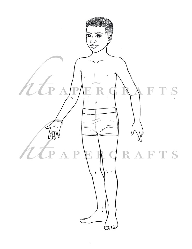 Download Paper Doll Coloring Pages PDF Little Brother Collection Lion | Etsy