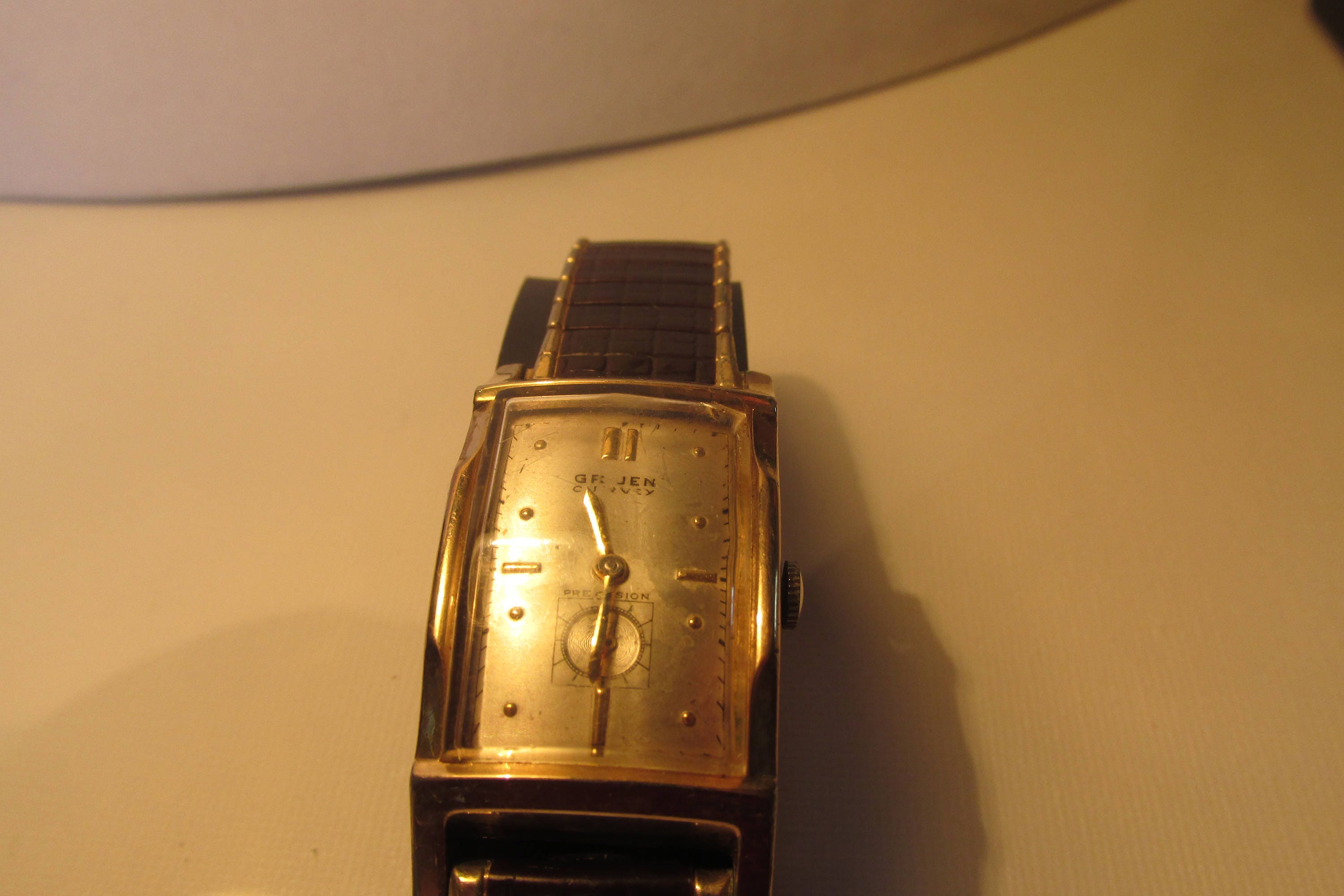 Vintage Gruen Watch 10K Gold Filled Watch Wadsworth Curvex Etsy