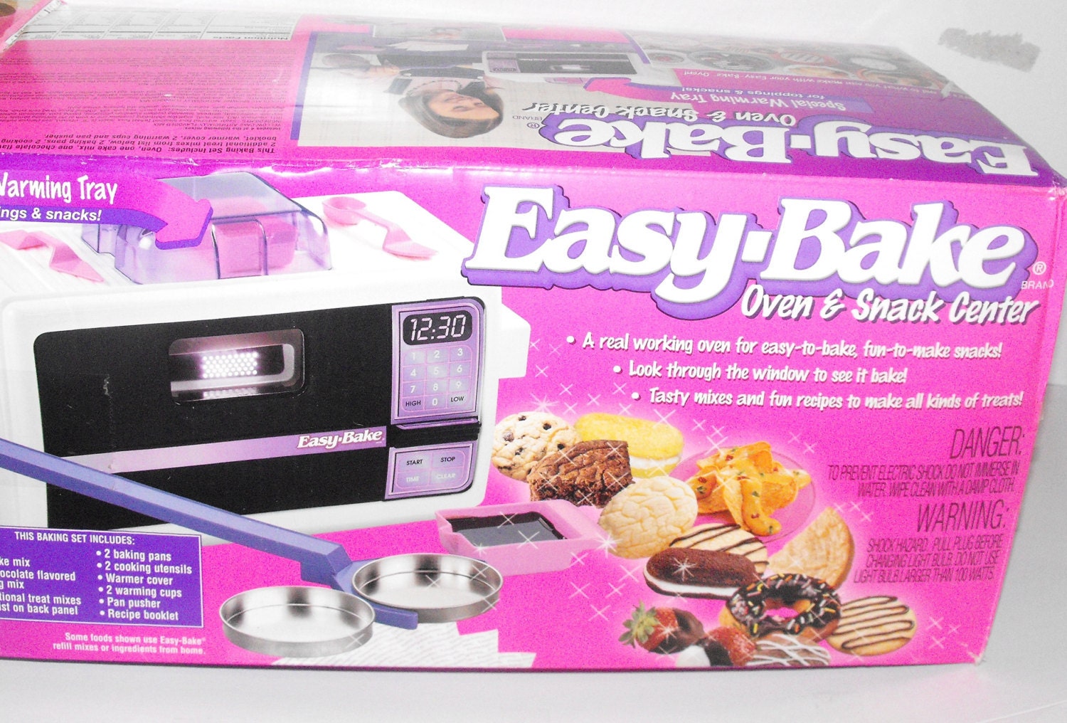 Vintage 90s Easy Bake Oven and Snack Center Working With Accessories 