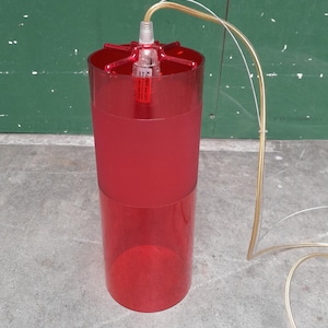 vintage Kartell Easy hanging lamp red - space age