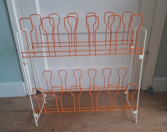 Tomado schoenenrek oranje wit retro vintage