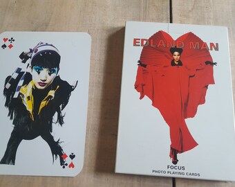Edland Man／Focus - Photo Playing Card Edland Man - XXL Card Game - Playing Cards With Fashion