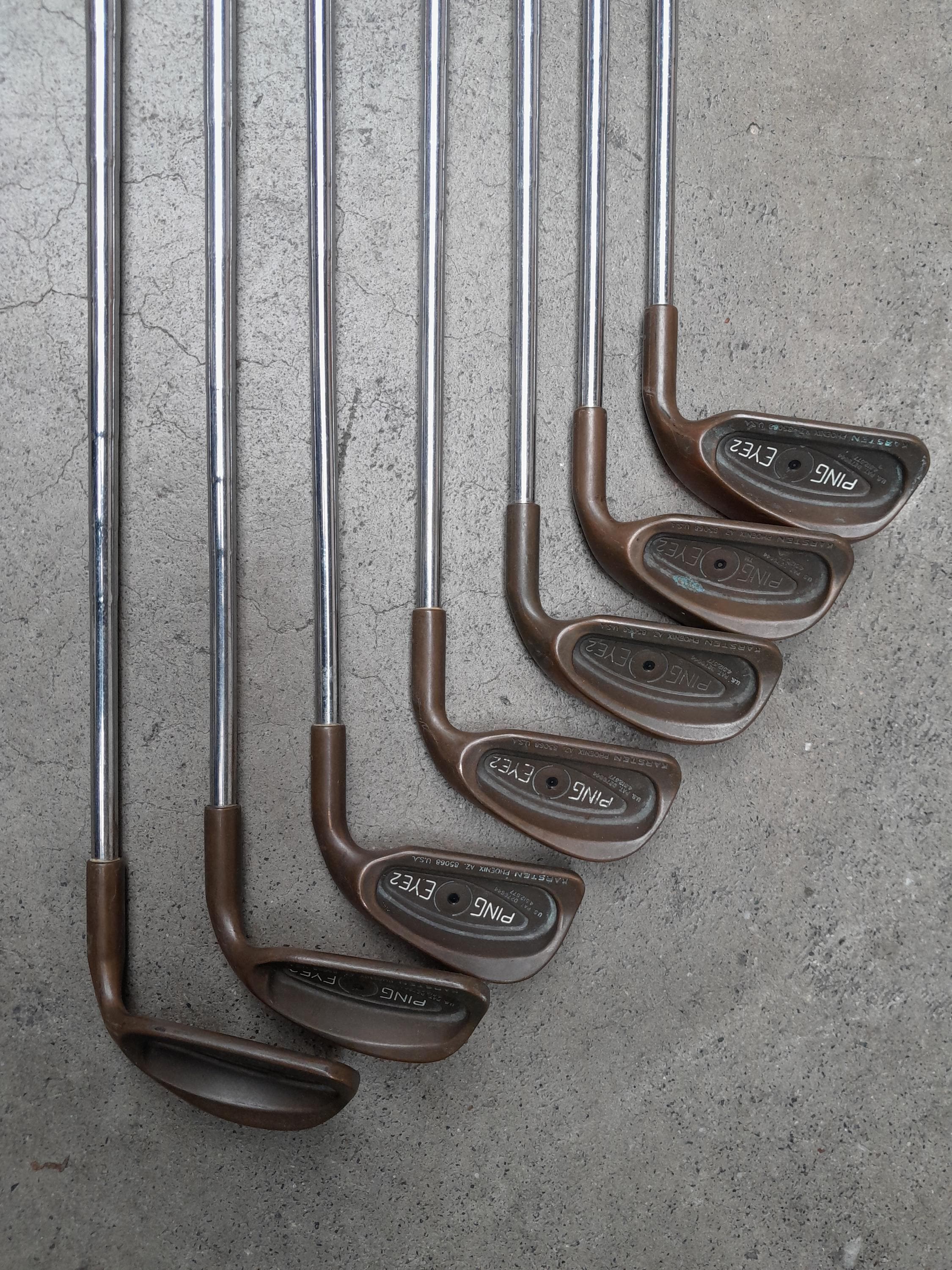 PING BERYLLIUM COPPER IRONS BLACK DOT