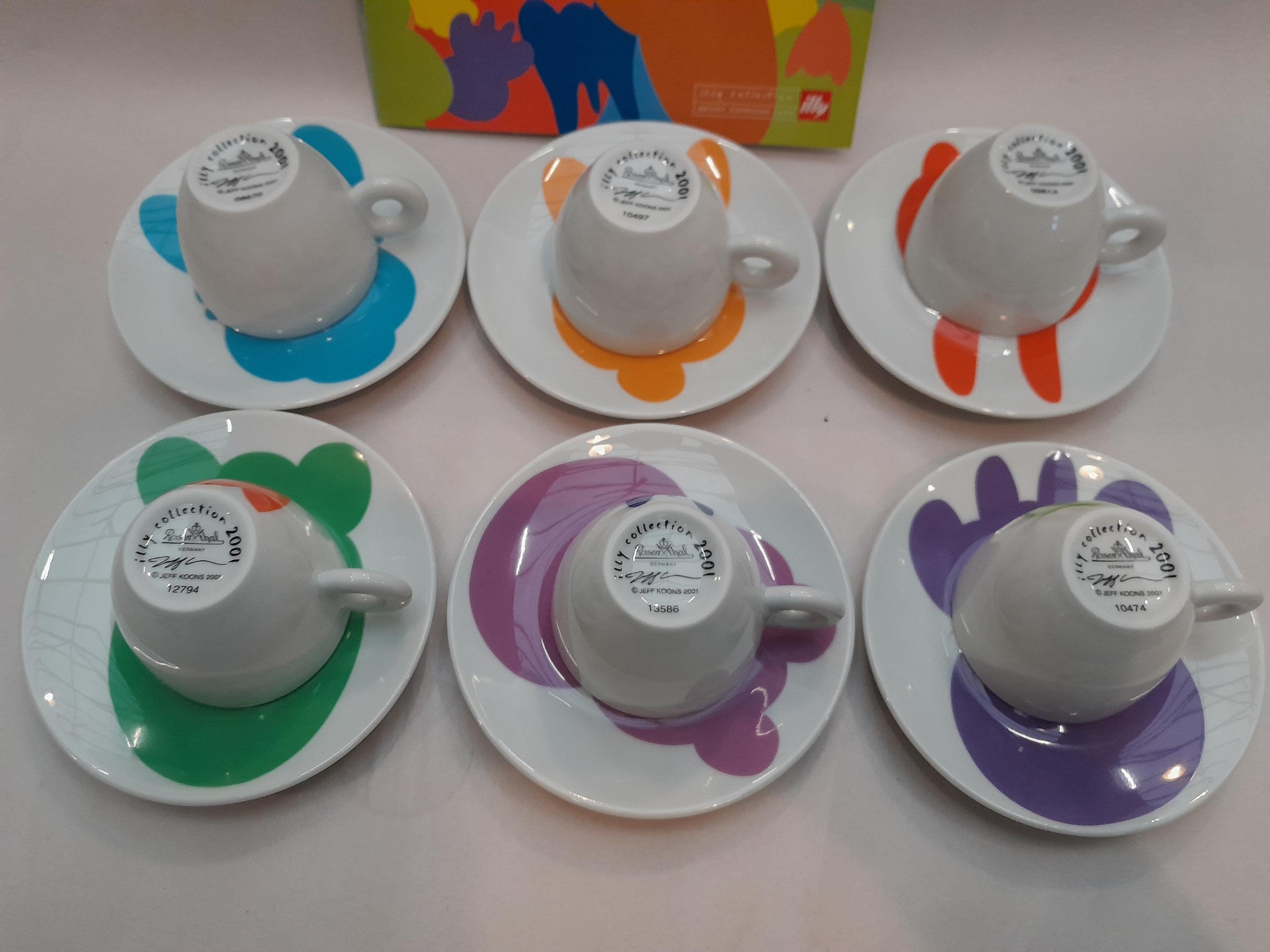 Illy Collection 2001 Espresso Cups - Jeff Koons - Etsy