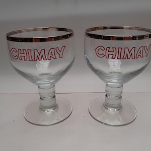 Set of 2 x Chimay beer glass - Belgian beer glass