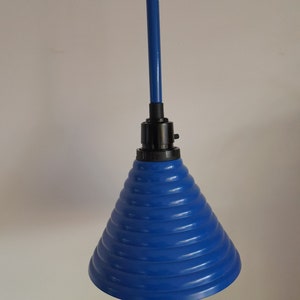 Vintage Ikea hanging lamp Färgstark - Post modern / Space age - blue