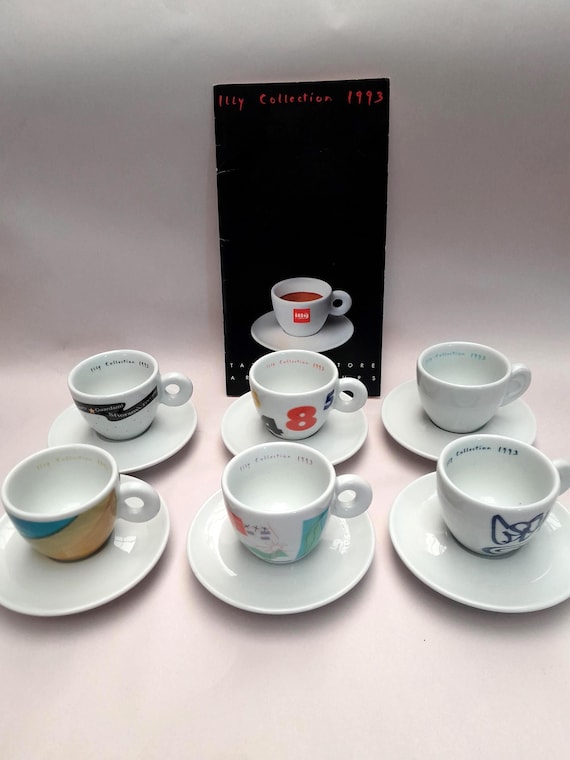 Illy Collection 1993 Espresso Cups - Artie E Mestieri - La