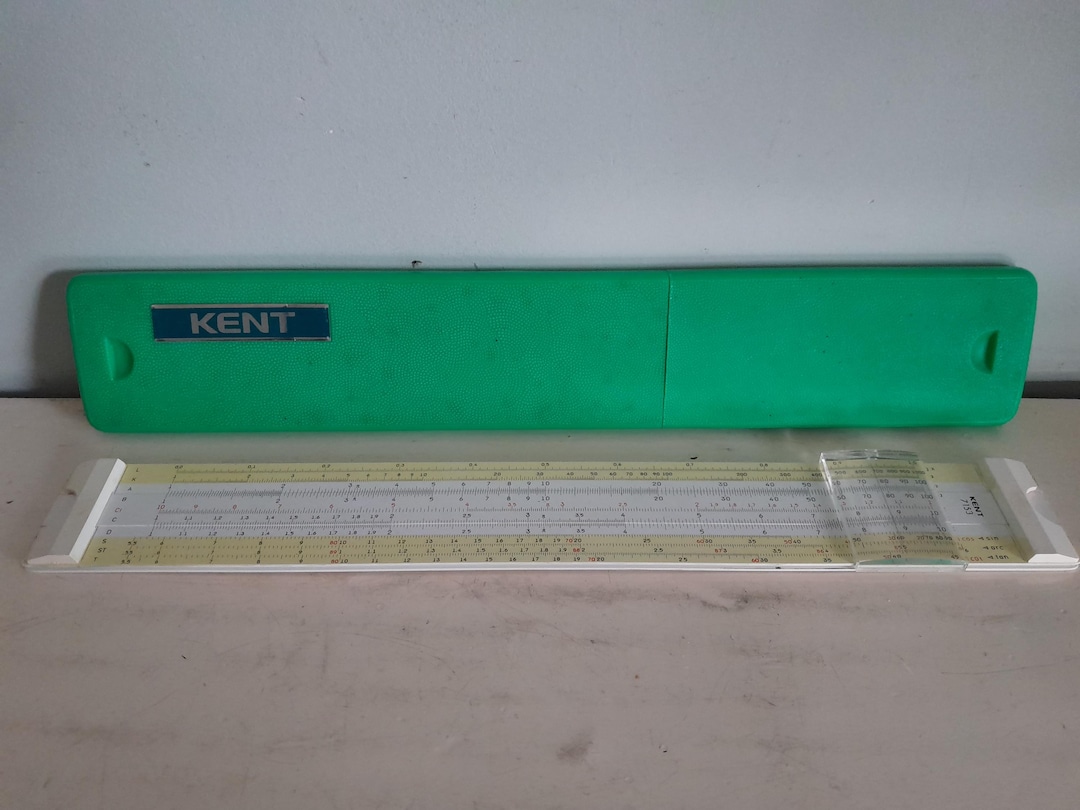 K Net Scale Ruler Vintage Kent Slide Rule 7153 - Ruler - 70s - Etsy