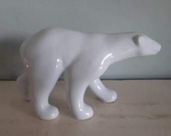 Vintage Porsgrund polar bear figurine - Norway