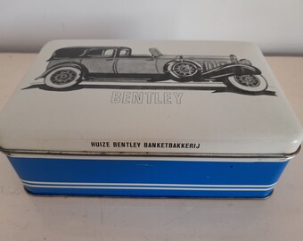 Vintage cookie jar tin Bentley - Amersfoort pastry shop