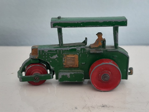 当時物　マッチボックス ロードローラー　レズニー ヴィンテージ　英国製 ヴィンテージ マッチ箱 ⁄ レスニー 1a;アベリング・バーフォード