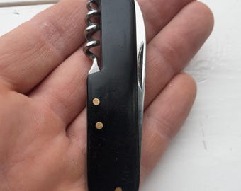 vintage black Gerlach pocket knife - Poland