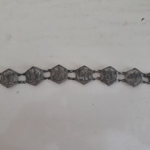 Vintage Egyptian silver bracelet