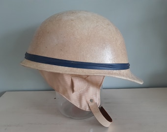 Vintage rally - motorcycle - moped helmet - 1950s