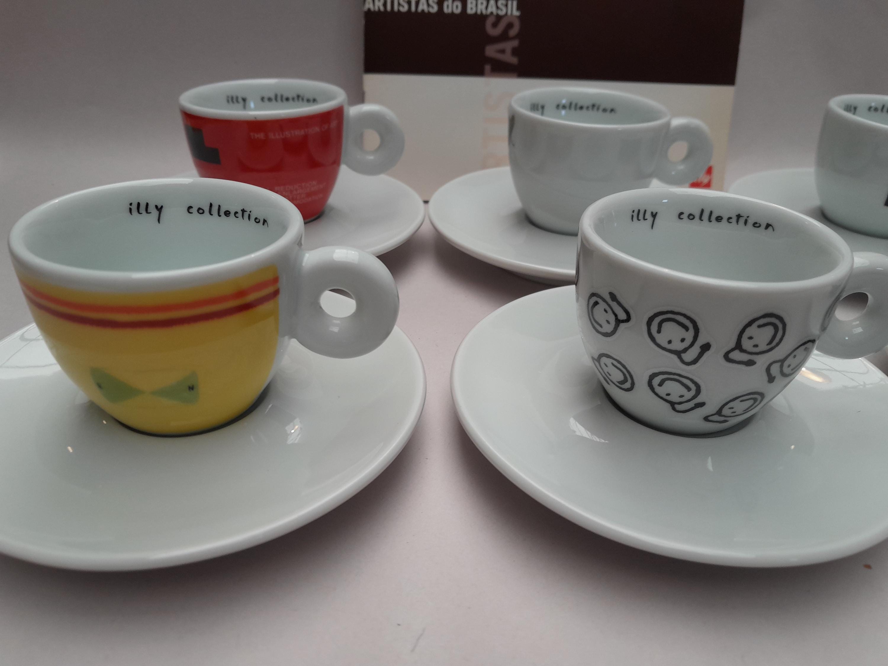 Illy Collection 2001 Espresso Cups - Artistas Do Brasil - Etsy UK