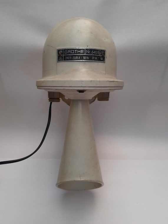 vintage Grothe signaalhoorn hoorn 220v