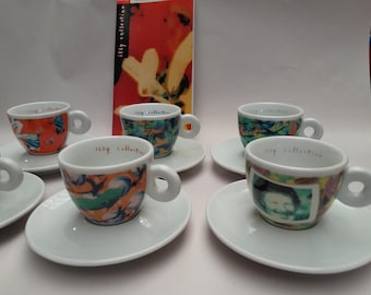 Illy Art Collection 2010 Tobias Rehberger Design 6 ESPRESSO Cups